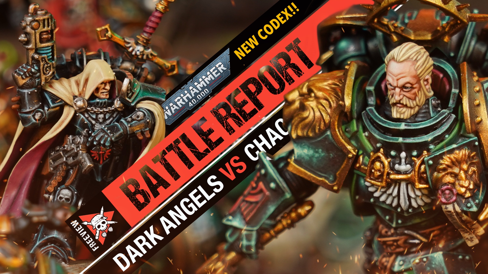 Dark Angels vs Chaos Space Marines Warhammer 40,000 Battle Report