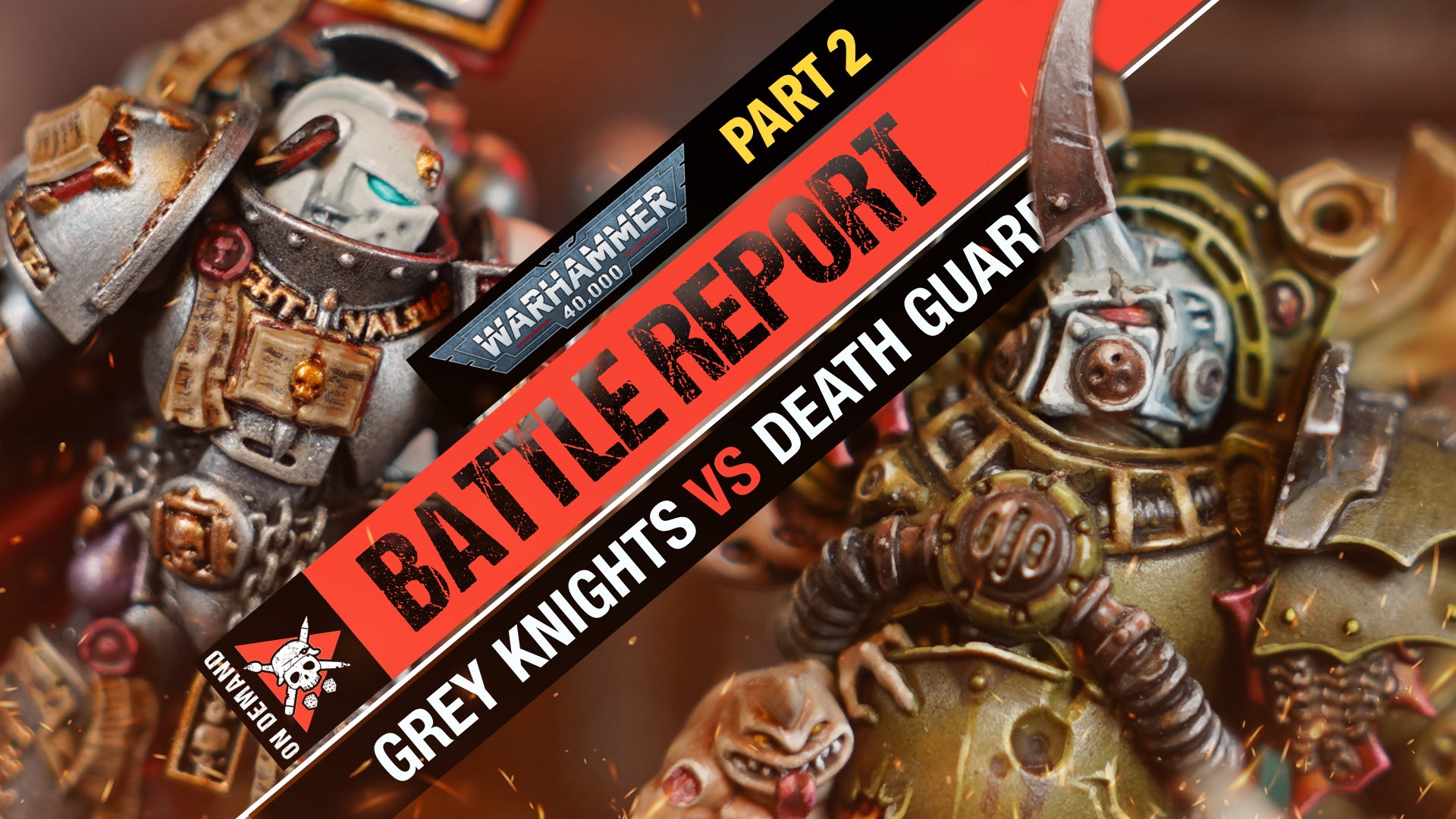 Death Guard vs Grey Knights Warhammer 40k Battle Report Tabletop