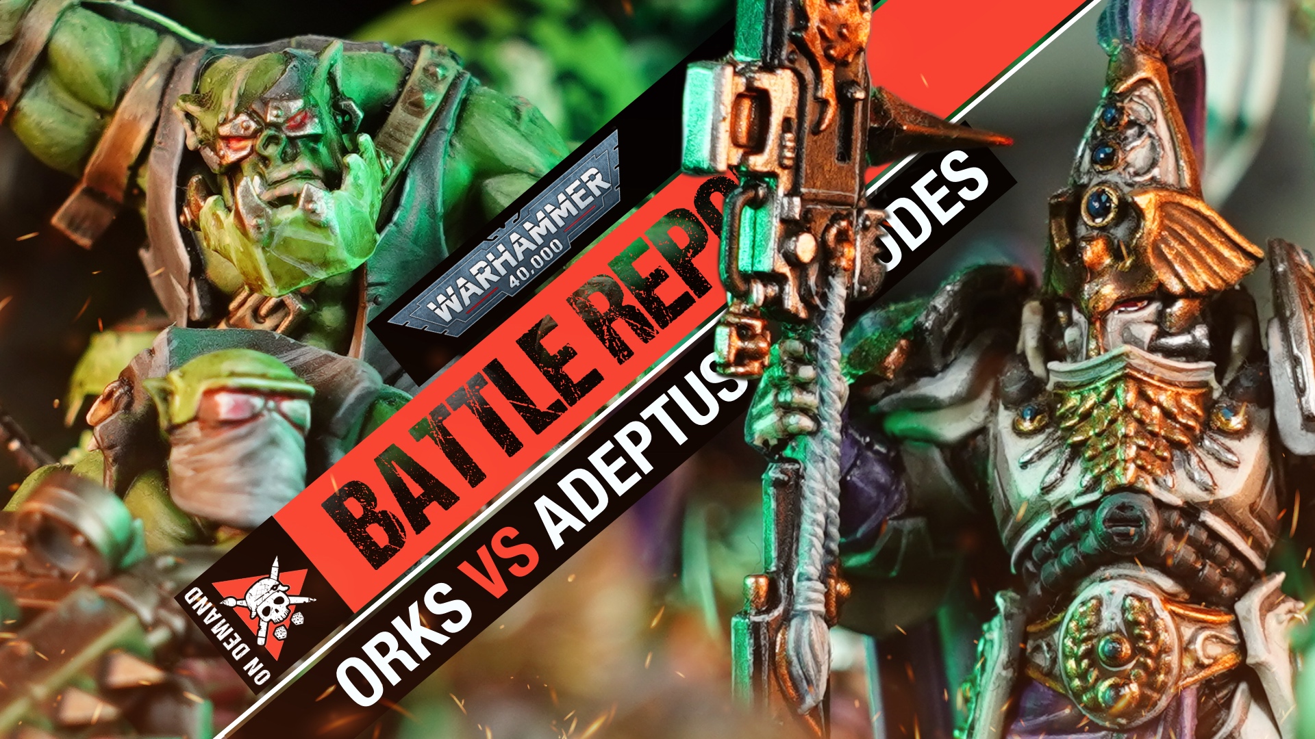 Adeptus Custodes vs Orks Warhammer 40k Battle Report Tabletop Tactics