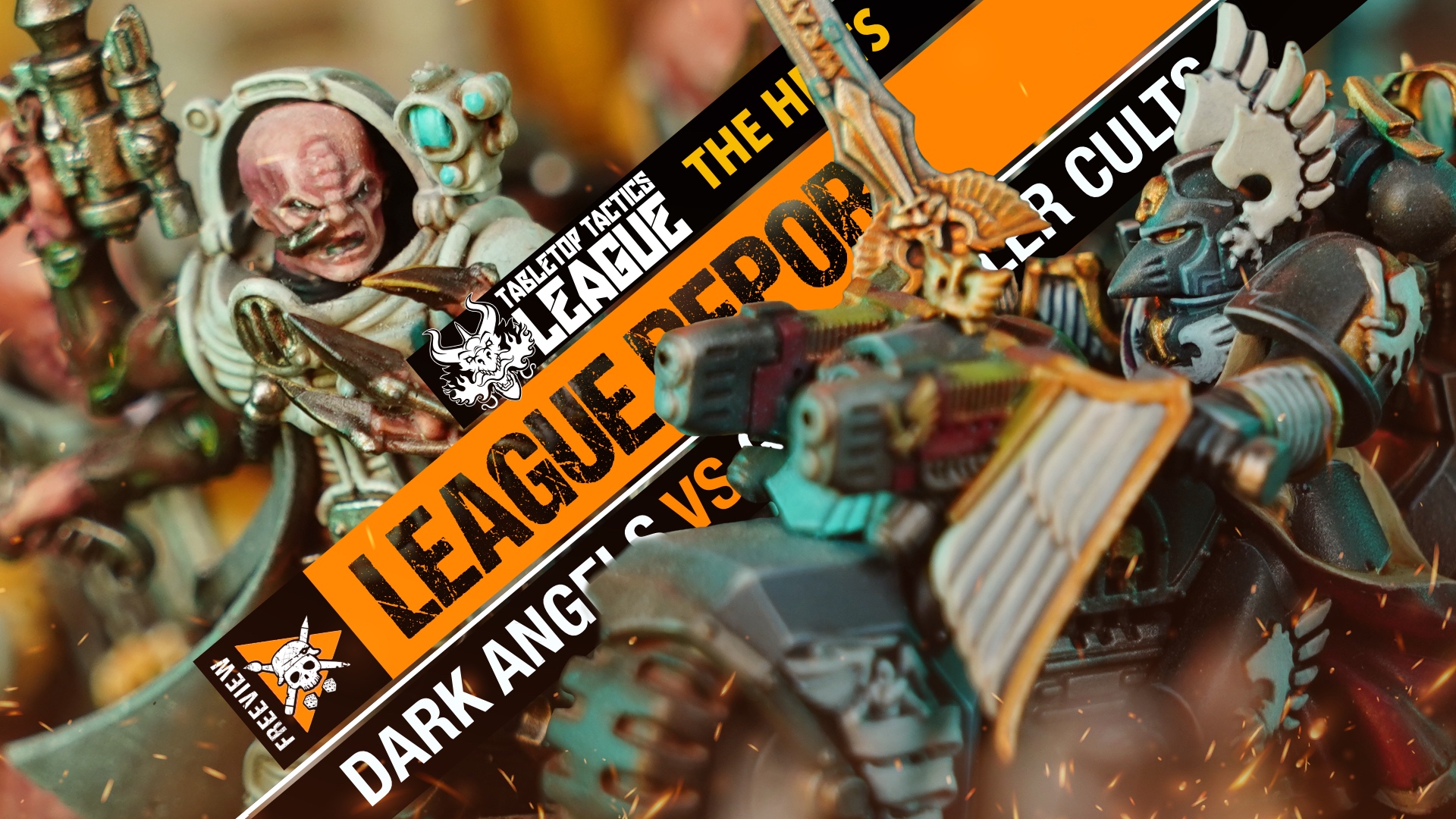 Dark Angels vs Genestealer Cults | Warhammer 40k League Report ...