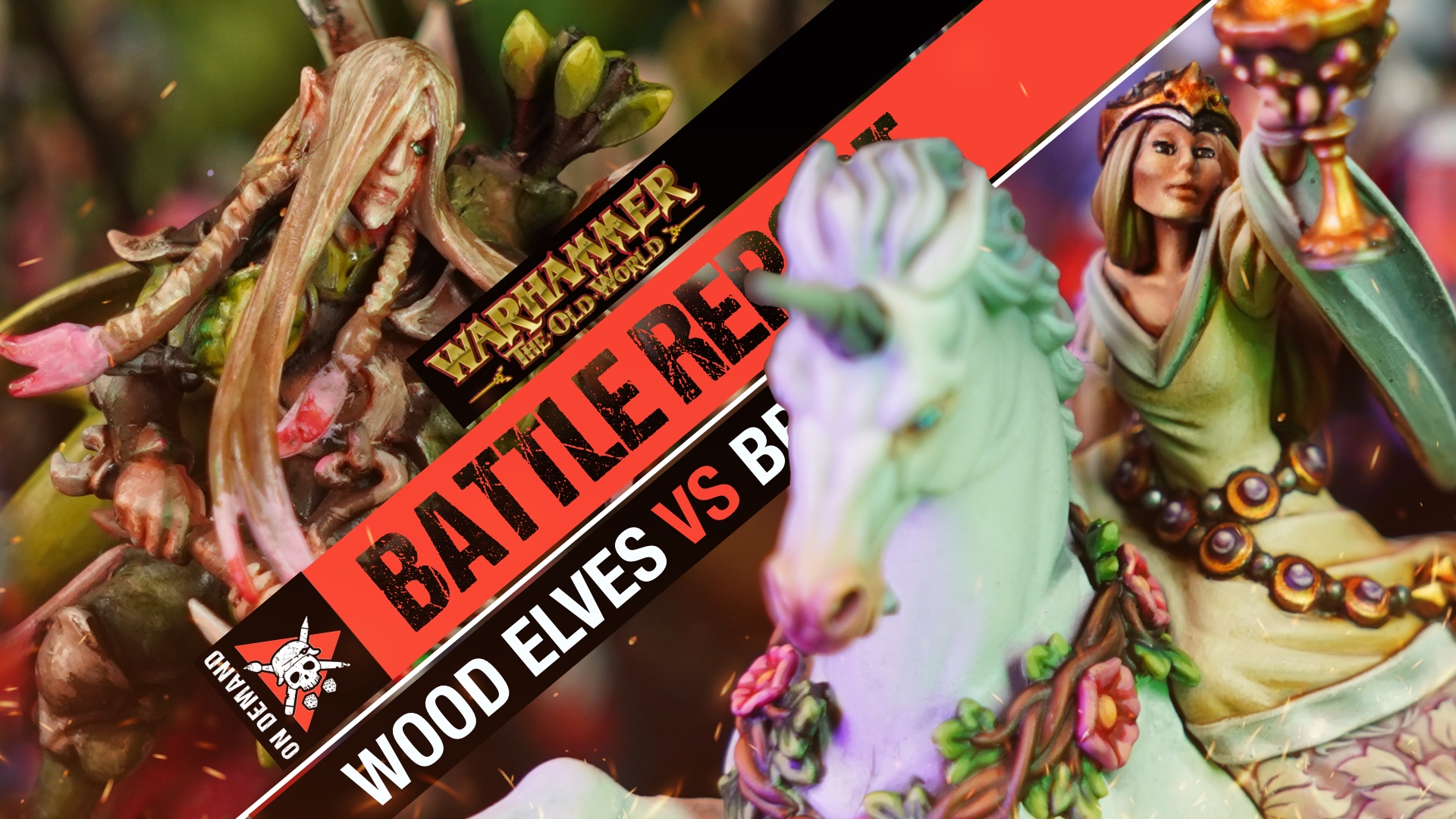 Kingdom of Bretonnia vs Wood Elf Realms Warhammer The Old World