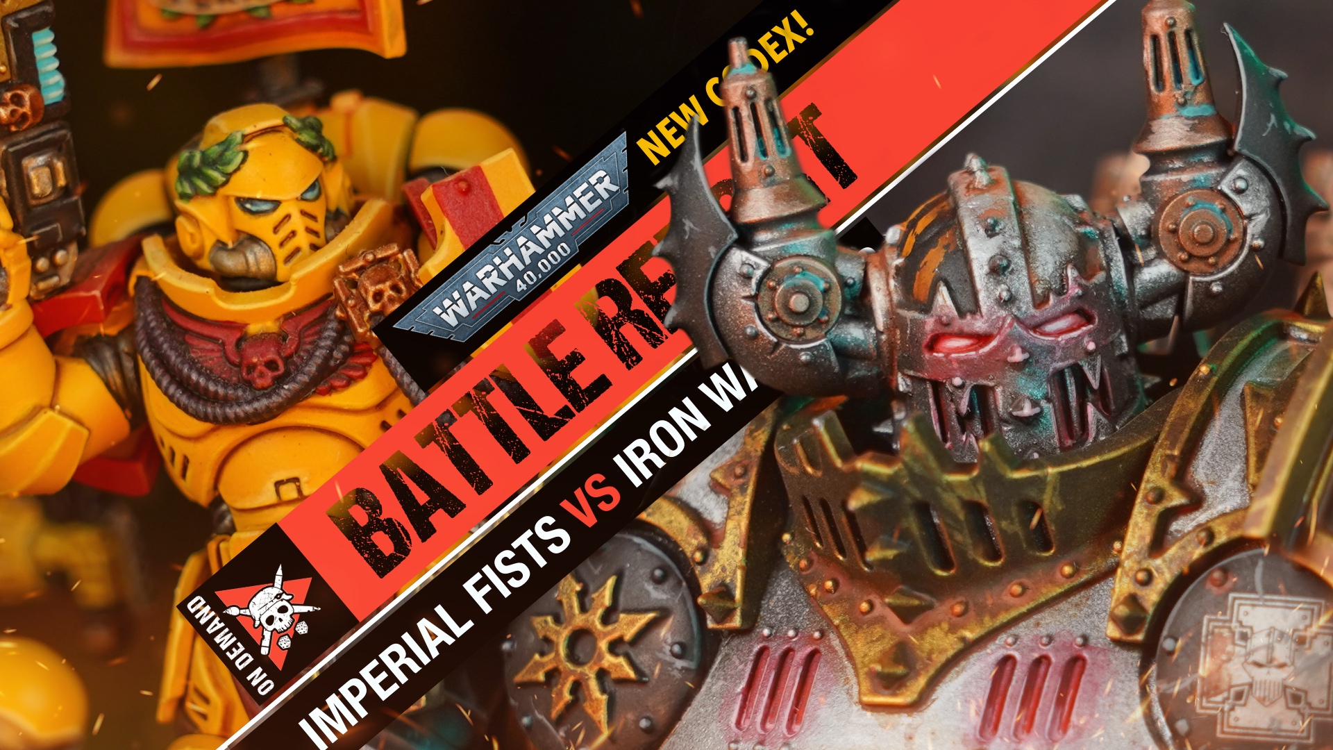 *NEW CODEX* Iron Warriors vs Imperial Fists Warhammer 40k Battle Report Tabletop Tactics