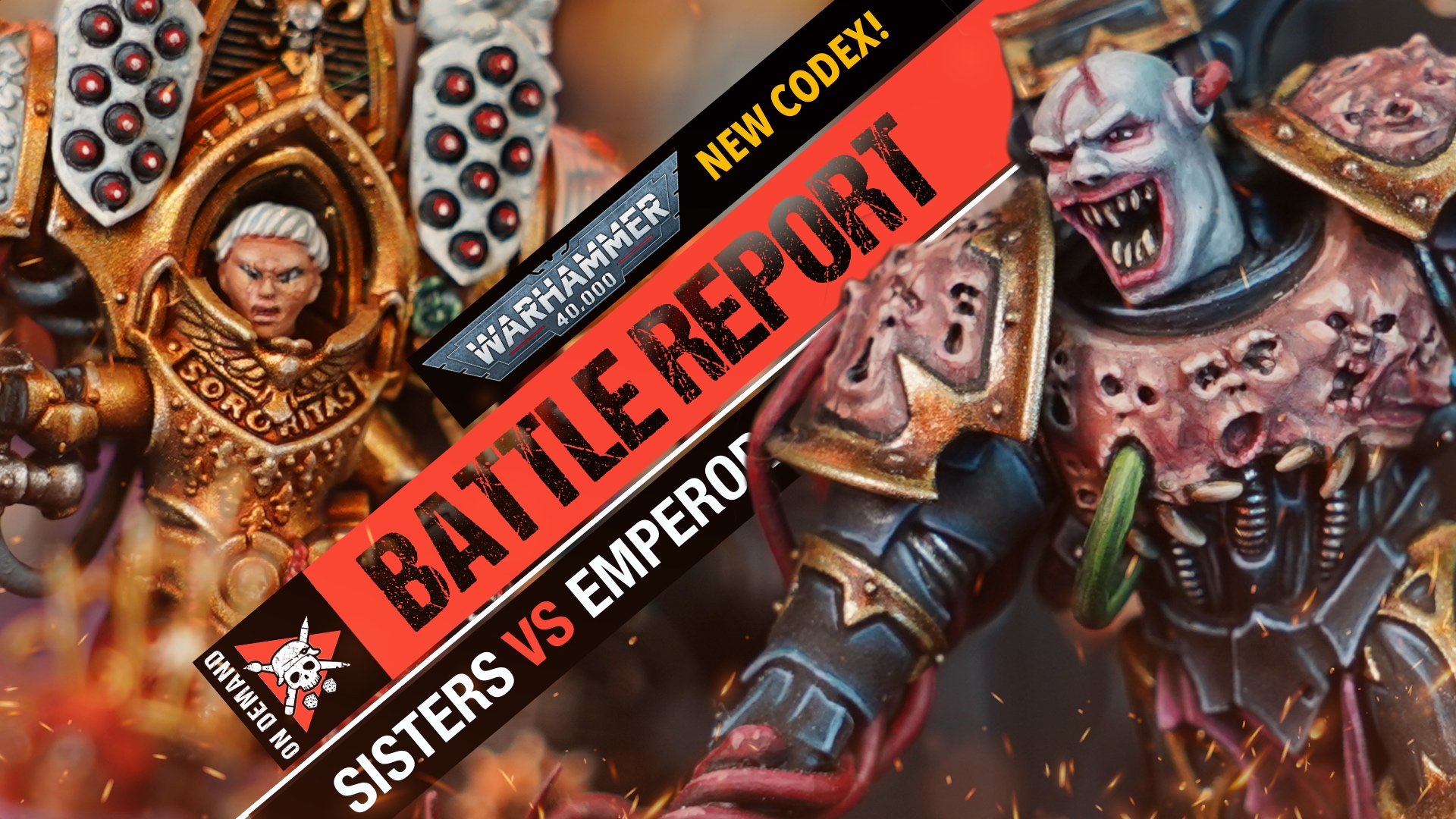 *New Codex!* Adepta Sororitas vs Emperor's Children Warhammer 40k