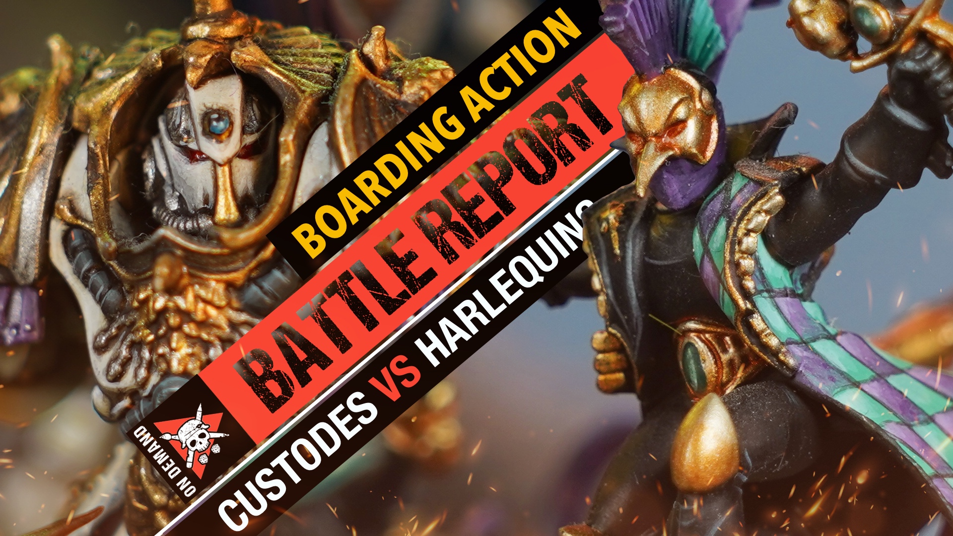 Adeptus Custodes vs Harlequins Warhammer 40K Battle Report Tabletop