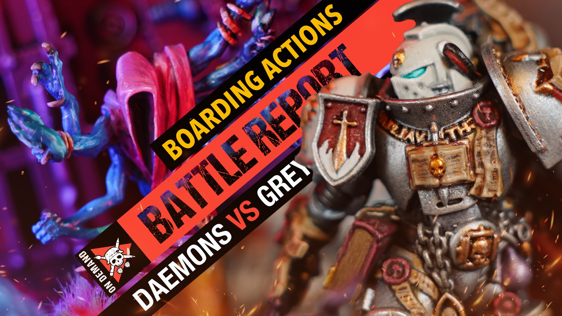 Grey Knights vs Chaos Daemons Warhammer 40k Battle Report Tabletop