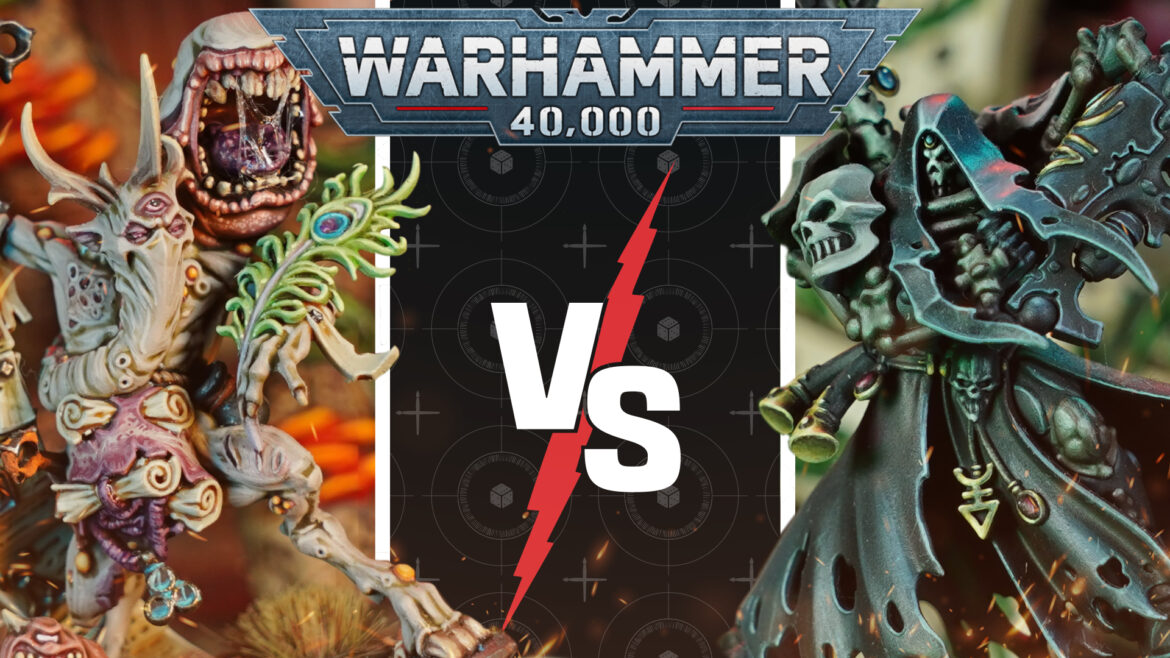 Aeldari vs Chaos Daemons Warhammer 40k Battle Report Tabletop Tactics